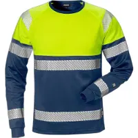 Fristads Hi Vis T-shirt Met Lange Mouwen Klasse 1 7519 Thv | Maat: XS