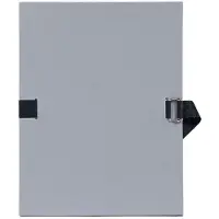 Exacompta 10x Map met uitrekbare in gekleurde canvas - 24x32 cm - Grijs - 730E
