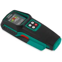 Vonroc Leidingzoeker WD501DC – Multidetector voor metaal, hout en elektra – met digitale hoekmeter, temperatuur- & luchtvochtigheidsmeting – Multicolor LCD – 17 x 7 x 3 cm