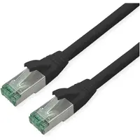 Roline RM Patchkabel Cat.6A S/FTP (PiMF), zwart, 15 m