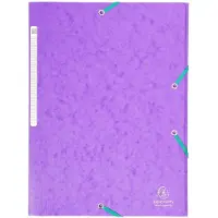 Exacompta 3-flap mappen 17115H Paars Manila karton 24 x 32 cm 25 Stuks
