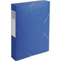 Exacompta 10x Cartobox Archiefdoos Rug 60mm - A4 (vlak geleverd) - Blauw - 16005H