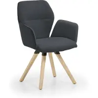 NIEHOFF SITZMÖBEL Merlot design fauteuil driepoot frame massief hout/stof