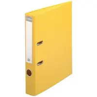 Exacompta Prem Touch Smal Ordner A4 50 mm Geel 2 Ringen 53549E Kunststof Staand 10 Stuks