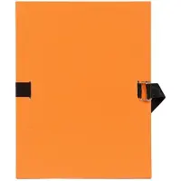 Exacompta 10x Map met uitrekbare in gekleurde canvas - 24x32 cm - Oranje - 734E