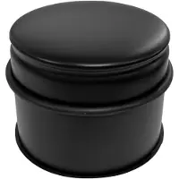 Perel Deurstopper | | 7.5 x Ø 9 cm (RVS, Rubber, Zwart)