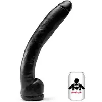 Hardastic - Super Tyler - Dildo - 34 x 5,5 cm - PVC - Zwart