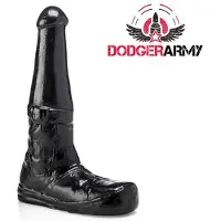 Dodger Army - Boots - Dildo - 26 x 8,5 cm - PVC - Zwart