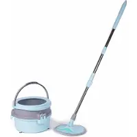 Benson Mop & Emmer Set - Reinigingssysteem - 360 Spinning - Incl. Steel