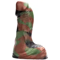 Kiotos Revolt - Dildo Fantasie - Green Army - 04 - Medium - 21 x 6,5 cm