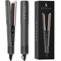 Stylila Refurbished | AirStraight - Stijltang Wet-to-Dry - 2-in-1 Droog & Stijl - Zwart