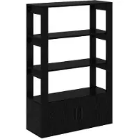 vidaXL Dressoir Zwart eiken 30 x 80 x 119,5 cm Bewerkt hout