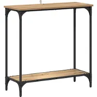 vidaXL Wandtafel artisanaal eikenkleurig 75 x 30.5 x 75 cm