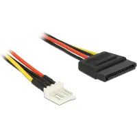 DeLOCK Molex naar SATA voedingskabel - 4-polige Molex stekker naar 15-polige