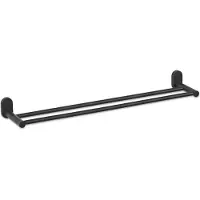 kela Handdoekenrek Alessio Dubbel Zwart 60,5 cm