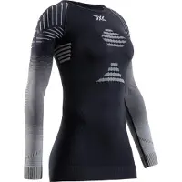 X-Bionic Invent Fx Shirt Lange Mouwen Dames - Zwart/Grijs/Lichtgrijs - Maat M