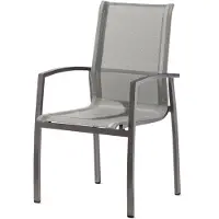 Sieger Tonga stapelstoel aluminium/textilux