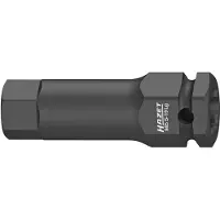 Hazet Krachtdopsleutelbit 985S-19LG · 1/2 inch (12,5 mm) vierkant hol · Binnen-zeskant-profiel · SW 19 mm