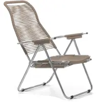 Jan Kurtz Spaghettifauteuil Aluminium/PVC-band 2 stuks