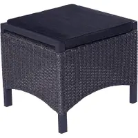 LC Garden Keramo voetenbank aluminium/polyrattan met kussen