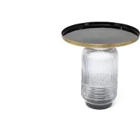Concept Alina bijzettafel messing glas