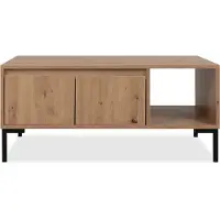 CALICOSY Korsika 55B salontafel Artisanaal Eiken houtmateriaal