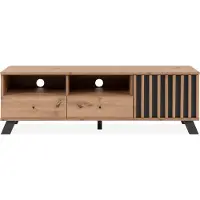 Finori Medan 56A TV-meubel houtmateriaal/Artisan Eik/Antraciet