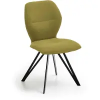 NIEHOFF SITZMÖBEL Merlot design stoel driepoot frame ijzer zwart stof Venetië 180° draaibaar