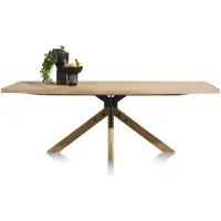 Henders & Hazel Jardino eettafel centrale voet eiken/staal frame