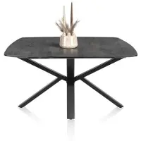 Henders & Hazel Palace eettafel rond HPL/metalen frame gebroken zwart 150x120 cm