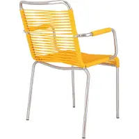 Jan Kurtz Mya Spaghetti stapelbare stoel Aluminium/PVC-band 2 stuks