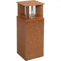 Ks Verlichting Vierkante Tuinlamp Marina 40 Corten