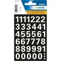 Herma Nummeretiketten 15558 Klevend Wit 15 mm 1 Vellen à 36 Etiketten