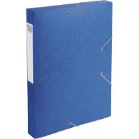 Exacompta 10x Cartobox Archiefdoos Rug 40mm - A4 (vlak geleverd) - Blauw - 14005H