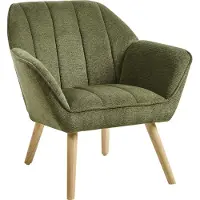 Beliani TORUD - Fauteuil - Groen - Polyester