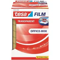 TESA Tesafilm transparante tape, ft 19 mm x 66 m, 8 rolletjes 12 stuks