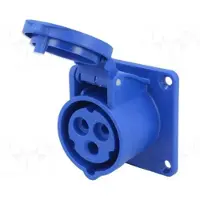 Hilark cable tech Stopcontacten, 313-6 Aansluitdoos recht 16A 3p 6h IP44/54 PCE