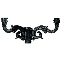 Ks Verlichting Nostalgische lantaarnkroon Ornament 2-lichts - antraciet