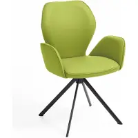 NIEHOFF SITZMÖBEL Colorado Trend-Line design fauteuil ijzer/leder - 180° draaibaar