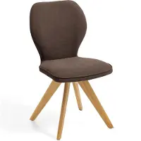 NIEHOFF SITZMÖBEL Colorado Trend-Line design stoel eiken frame - geweven stof - 180° draaibaar