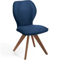 NIEHOFF SITZMÖBEL Niehoff zitmeubelen Colorado Trend-Line design stoel wild walnoot/polyester - 180° draaibaar
