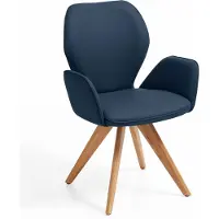 NIEHOFF SITZMÖBEL Colorado Trend-Line design fauteuil wild eiken frame - leer