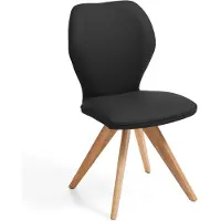 NIEHOFF SITZMÖBEL Niehoff zitmeubel Colorado Trend-Line design stoel wild eiken frame - leer 2 stuks