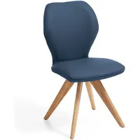NIEHOFF SITZMÖBEL Niehoff zitmeubelen Colorado Trend-Line design stoel wild eiken/leder - 180° draaibaar