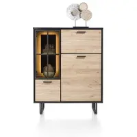 Henders & Hazel Avalon highboard met LED HPL/metalen frame 150x120 cm