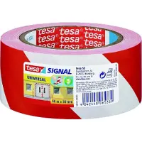 TESA - Waarschuwingse 58134 rood/wit | 1 rol | 6 stuks