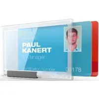 Durable kaartjeshouders Pushbox Duo, kunststof, voor max. 2 kaarten per kamer, 10 st.
