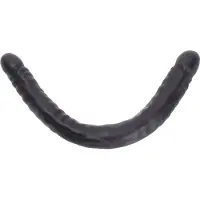 Kiotos - Dubbele Dildo 45 x 4,5/4,8 cm - Zwart