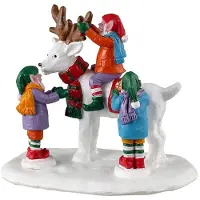 Lemax Reindeer Snowman Kersthuisje