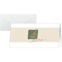 Sigel Kerstkaart + envelop DS072 21,8 cm Bruin 10+10 stuks